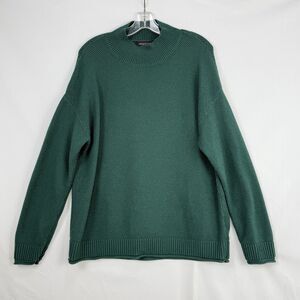 Merokeety Sweater Women’s Size XL High Neck Drop Long Sleeve Green